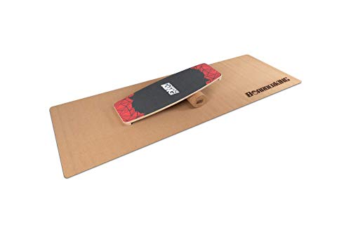 BoarderKING - Tabla de wakeboard para interior (edición limitada), rojo, 100 mm x 33 cm (Ø x L)