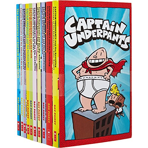 Captain Underpants: 10 Book Set