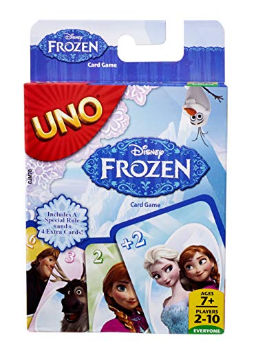 Mattel Games-UNO Frozen, Juego de Cartas (Mattel CJM70), Multicolor