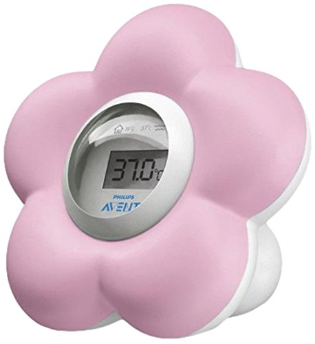 Philips Avent SCH550/21 - Termómetro para habitación y baño, color rosa