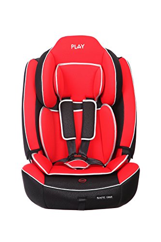 Play Safe One - Silla de coche, grupo 1/2/3, color rojo y negro