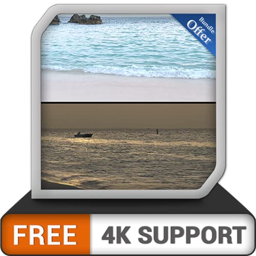 playa y playa gratis día y noche: cambie su estado de ánimo con la salida del sol en la costa deslumbrante en su TV HDR 8k 4k y dispositivos de fuego como fondo de pantalla y tema para la mediación y