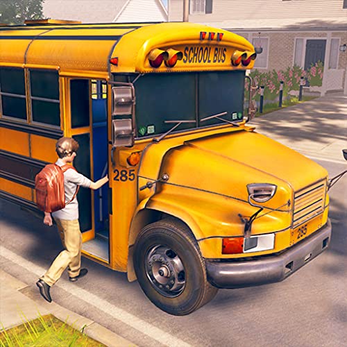 Simulador de conductor de autobús escolar de la ciudad moderna 3D