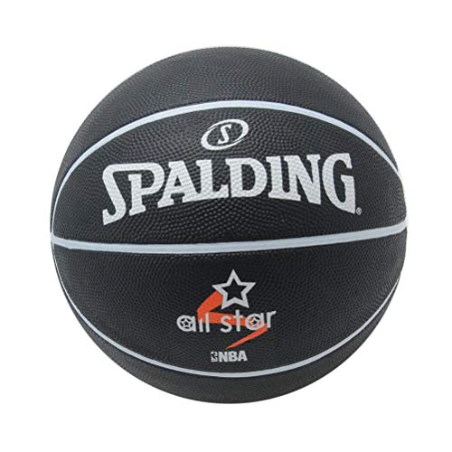 uhlsport Spalding All Star NBA - Balón de Baloncesto para Hombre, Color Negro, 7