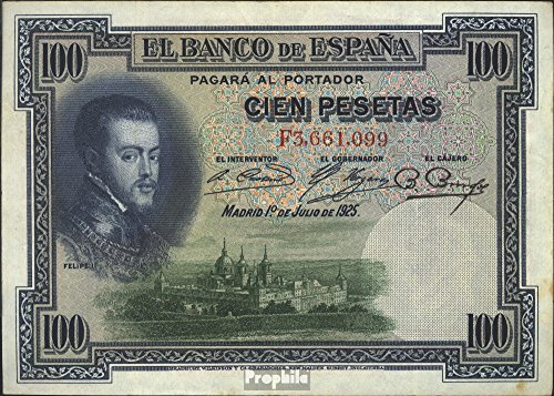 100 Pesetas Banco de España 1925 Felipe II