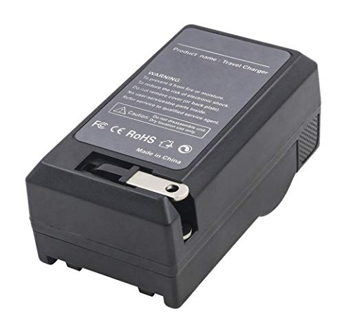 Amsahr Grade A de Celdas de batería y Digital de Cargador con tecnología Smart, Entrada: AC 100 – 240 V, 50/60Hz/Salida: DC 4.2 – 8.4 V, 600 mA para JVC BN-V306 Gris