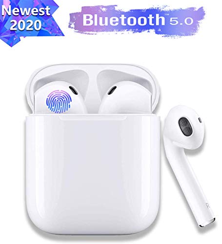 Auriculares Inalámbricos Bluetooth 5.0 Auricular Inalámbrico IPX7 Impermeable 120H Playtime Sport, para Apple Airpods Pro/Android/iPhone/Samsung/Huawei Samsung, Sony, LG, Nokia, Blackberry