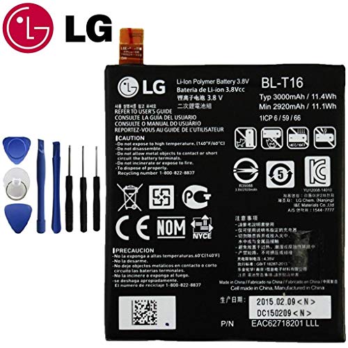 Bateria LG G Flex 2 LS996 H950 H955 BL-T16 3000mAh 3.8V Repuesto Original