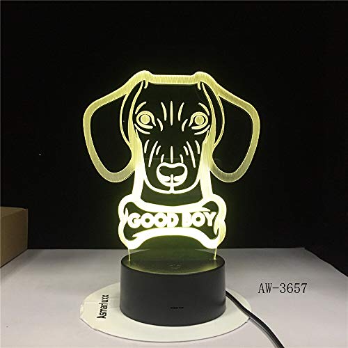 Beagle Basset Hound Pug Puppy Dog Patrol Night Lights Cambio de Color Boy Kid Girl Gift Toy