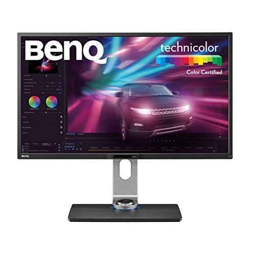 BenQ PV3200PT - Monitor de Post-producción de vídeo  (32" 4K UHD, 3840 x 2160 UHD, 100% Rec.709, Panel IPS, calibración de Hardware, función de uniformidad de Brillo), Color Negro