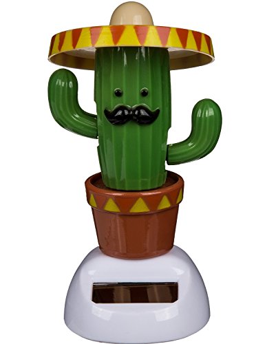 BigBuy Fun Cactus Solar con Movimiento Wagon Trend.