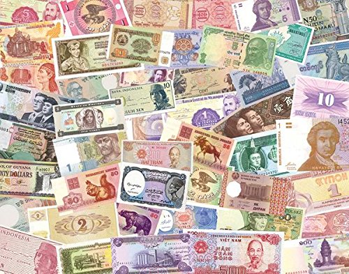 IMPACTO COLECCIONABLES Billetes del Mundo, 100 Billetes Diferentes de 36 Países Distintos