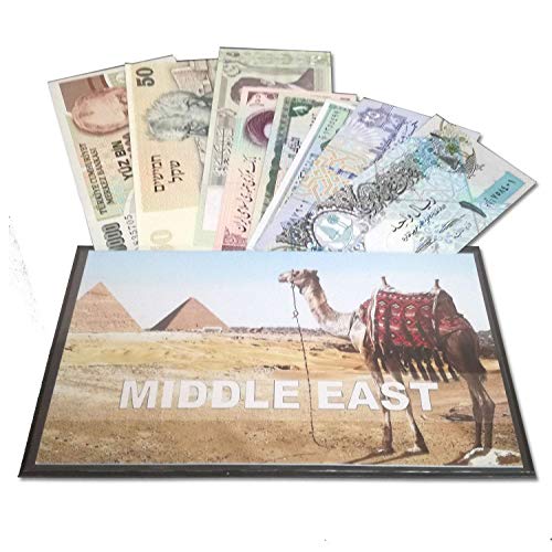 IMPACTO COLECCIONABLES Billetes del Mundo - Colección de Billetes - 8 Billetes Diferentes de Oriente Medio