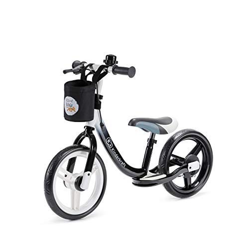 kk Kinderkraft Bicicleta sin Pedales Space, Sillín Ajustable, con Freno, Negro