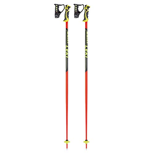 Leki Worldcup Racing SL - Bastones de esquí, Unisex, 6366748, Red/Black/Yellow, 115