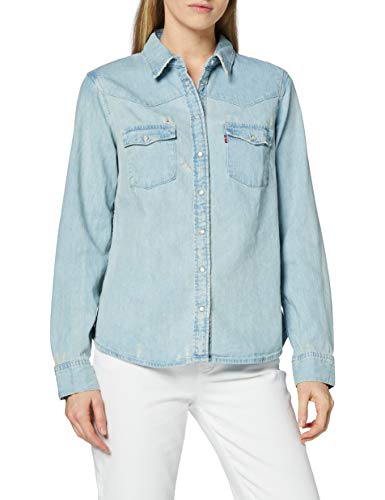 Levi's Modern Western, Blusa para Mujer, Azul (Indigogo 0021), 32 (Talla del fabricante: X-Small)