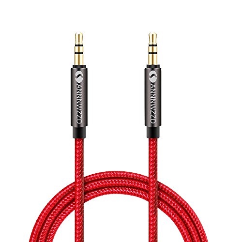 linkinperk AUX Cable 3,5mm nailon Cable de audio macho a macho Cable AUX Cable auxiliar para estéreo de coches, iPod, , Beats, ordenador, MP3 jugadores y más(3M)