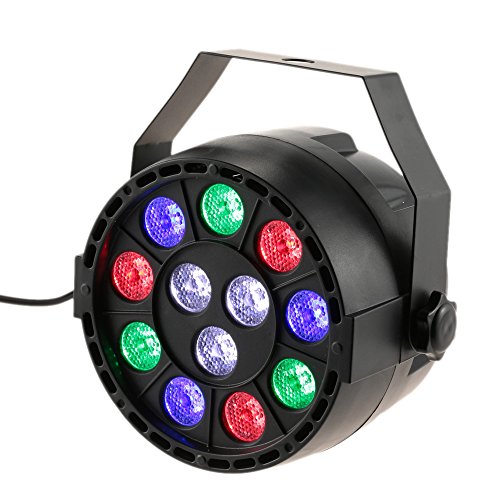 Lixada Bola Discoteca Luces RGB LED Mini Crystal Magic Bola Giratoria Efecto LED Escenario Luces para KTV Navidad Fiesta Boda Discoteca DJ (RGB)