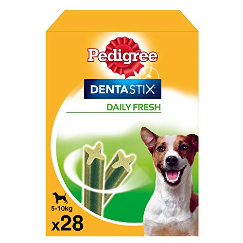 Pedigree Dentastix Fresh Snacks para Higiene Oral (Perro Pequeño 5-10 Kg) - 28 piezas, 440 g.