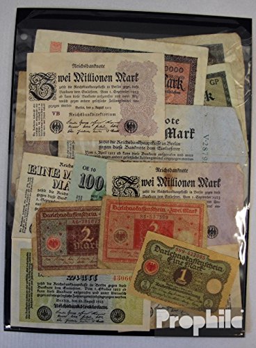 Prophila Collection alemán Imperio 15 Diferentes Billetes de Weimar república (Billetes para los coleccionistas)