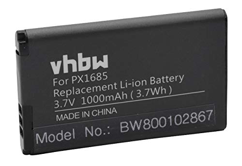 vhbw batería Compatible con Toshiba Camileo S20, S20-B, S40, S45 cámara de vídeo, videocámara (1000mAh, 3,7V, Li-Ion)