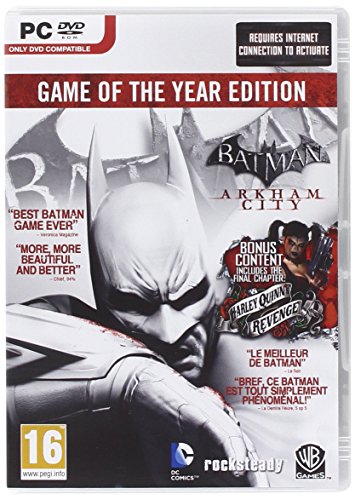 Warner Bros Batman: Arkham City - GOTY Edition Básica + DLC PC vídeo - Juego (Básica + DLC, PC, Acción / Aventura, T (Teen), Soporte físico, DVD)