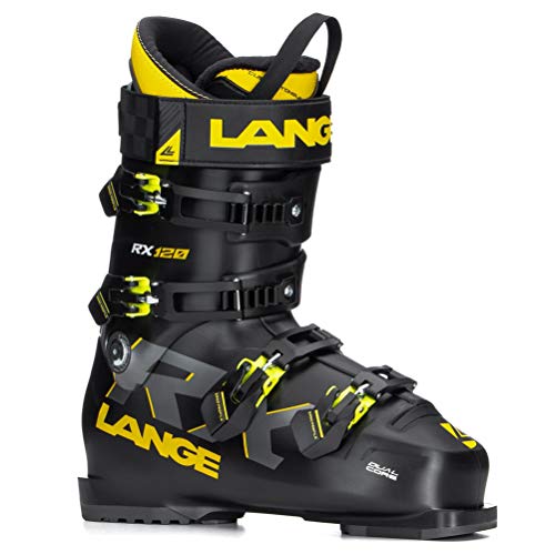 Lange RX 120 Botas de Esquí, Adultos Unisex, Negro/Amarillo, 275