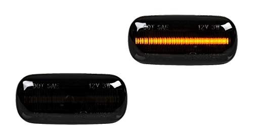 2 intermitentes laterales LED SMOKE negro para A4 B6 B7 A6 C6 A3 8P SB18
