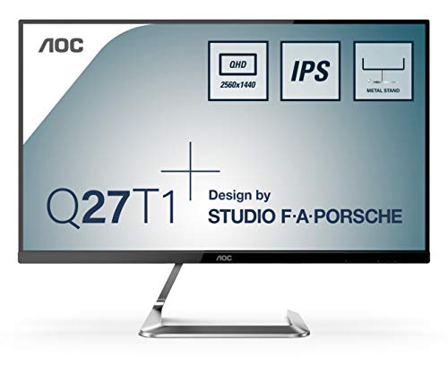 AOC Monitor Q27T1- Pantalla para PC de 27" QHD 2K (2560 x 1440 Pixeles, IPS, FlickerFree, LowBlue Mode, HDMI, Displayport)