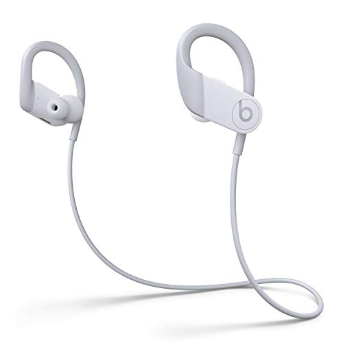 Auriculares Inalámbricos de Alto Rendimiento Powerbeats - Chip H1 de Apple, Bluetooth de Clase 1, 15 Horas de Sonido Ininterrumpido, Tapones Resistentes al Sudor - Blanco (Ultimo Modelo)