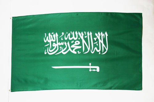 AZ FLAG Bandera de Arabia Saudita 150x90cm - Bandera SAUDÍ 90 x 150 cm