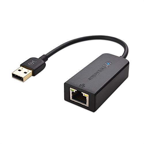 Cable Matters Adaptador USB Ethernet (Adaptador Ethernet USB 2.0/Hub USB 2.0) Compatible con una Red Ethernet de 10/100 Mbps en Negro