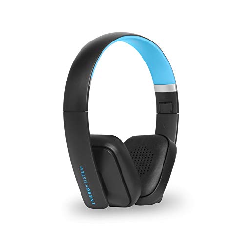 Energy Sistem Headphones BT2 Bluetooth Cyan (Auriculares inalámbricos con micrófono, cancelación de Ruido y Sistema de Plegado) - Azul