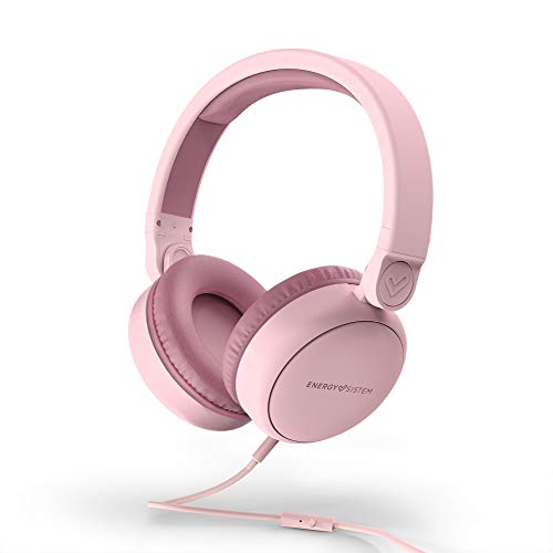 Energy Sistem Headphones Style 1 Talk Pure Pink (Over-Ear, 180º Foldable, Detachable Cable Audio-In)