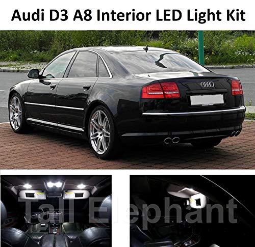 High Elephant Premium A8 S8 D3 2002 – 2010 LED Full Interior Kit de actualización Kit Xenon Blanco