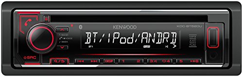 Kenwood Electronics KDC-BT520U 88W Bluetooth Negro Receptor Multimedia para Coche - Radio para Coche (4.0 Canales, FM,LW,MW, 87,5-108 MHz, 153-279 kHz, 24bit, LCD)