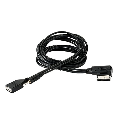 KKmoon Aux MP3 Cable ,AMi MMi audi Interface a 3.5mm USB Adaptador Música Cable para VW Audi S5 Q5 Q7 A4l A3 A5 A1