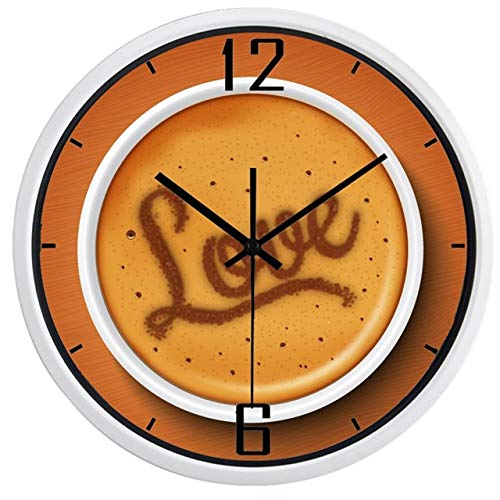 Reloj de Pared Reloj De Pared De Vidrio Slient Creativo, Gran Reloj Colgante De Tienda 10 Años De Calidad Aseguran 10 Pulgadas B125W
