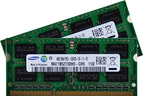 Samsung 8GB kit (2 x 4GB) DDR3 PC3 10600 1333MHz 204 PIN SODIMM ram memory upgrade for Apple iMac's - 2.8GHz Intel-Quad Core i5 mid 2010 ; 2.93GHz Intel Quad-Core i7 27"mid 2010 ; 3.06GHz Intel Core i3 mid 2010 21.5" ; 3.2GHz Intel Core i3 21.5" mid 2010 