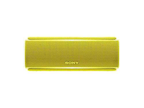Sony SRSXB21Y - Altavoz portátil Bluetooth (Extra bass, modo sonido live, party booster, luces de fiesta llamativas), color amarillo