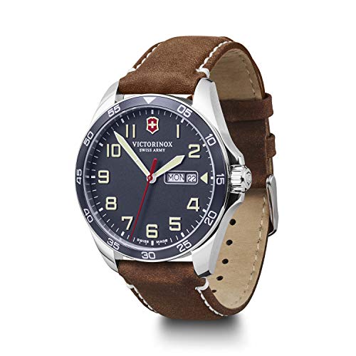 Victorinox Hombre Field Force - Reloj de Acero Inoxidable de Cuarzo analógico de fabricación Suiza con día/Fecha 241848