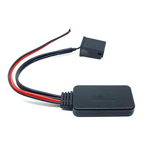 Adaptador de Bluetooth para Coche con Cable Auxiliar inalámbrico de 12 Pines Compatible con BMW 5 X3 E60 E61 E63 E85 E86 E39 E53