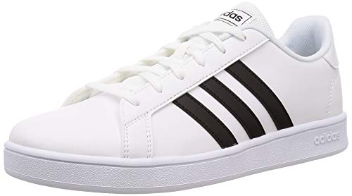 Adidas Grand Court K, Zapatos de Tenis Unisex Niños, FTWR White/Core Black/FTWR White, 35.5 EU