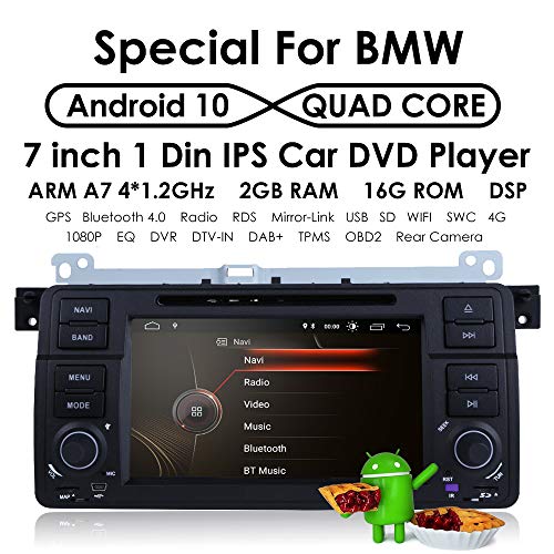 Android 8.1 DVD Player GPS Navigation OS Quad Core 1024600 HD Touchscreen Car Radio For BMW 3 Series E46 M3 318 320 325 330 335
