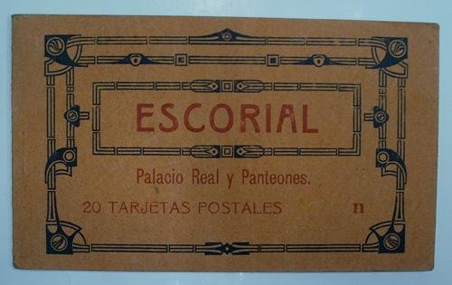 Antiguas postales. Old post cards. Bloc de 20 tarjetas postales. ESCORIAL. Palacio Real y Panteones