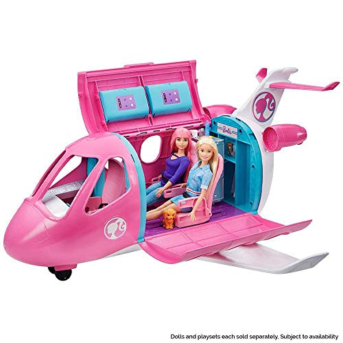 Barbie Avión de tus sueños, avión de juguete con accesorios para muñecas (Mattel GDG76)