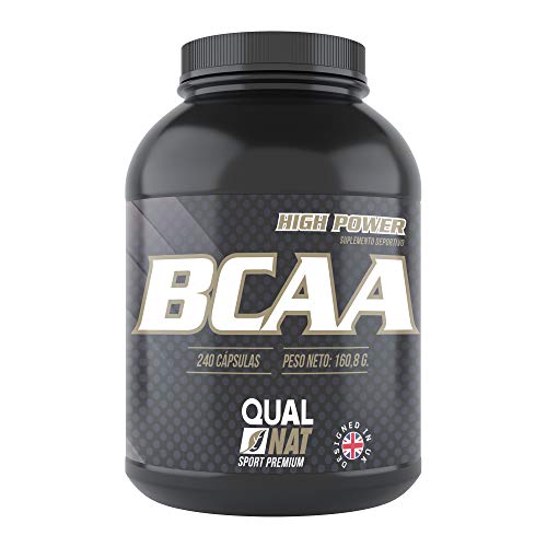 BCAA con Vitaminas B2 B6 | Aumenta Masa Muscular y Quema Grasas | Suplemento Deportivo 100% Natural | 240 Cápsulas