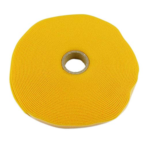 BeMatik - Bobina de cinta adherente de 20mm x 10m de color amarillo