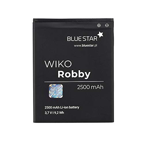 Blue Star Premium - Batería de Li-Ion litio 2500 mAh de Capacidad Carga Rapida 2.0 Compatible con el Wiko Robby