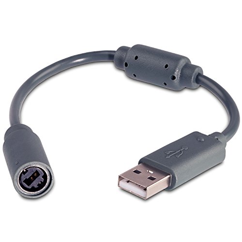 Fosmon - Cable para Controladores de Microsoft Xbox 360 (Adaptador USB para Cable de retención)